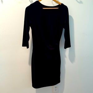 Banana Republic 3/4 sleeve perfect black dress